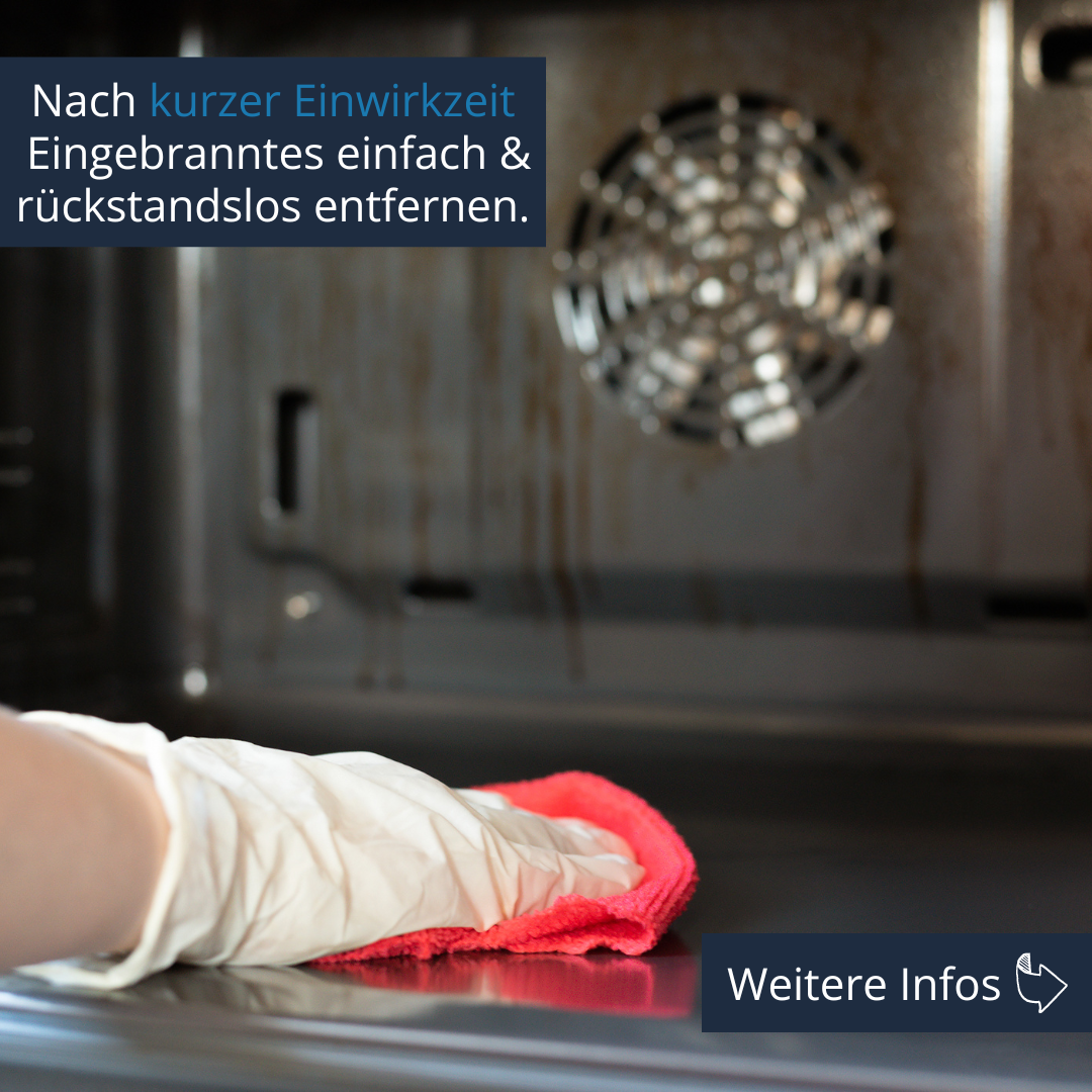 Backofenreiniger Spray gebrauchsfertig kraftvoll Anwendung