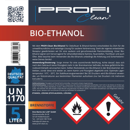 Bio-Ethanol 96,6% Brennflüssigkeit