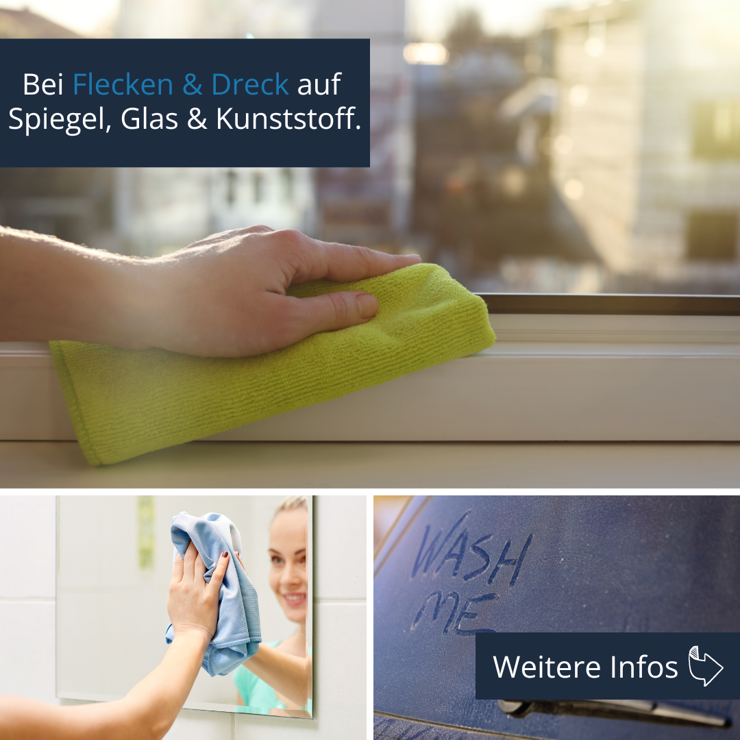 Glasreiniger Spray gebrauchsfertig streifenfrei Anwendung