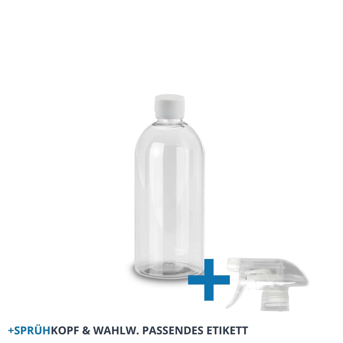 Leerflasche Leergebinde 0,5 Liter zum Abfüllen mit Sprühkopf