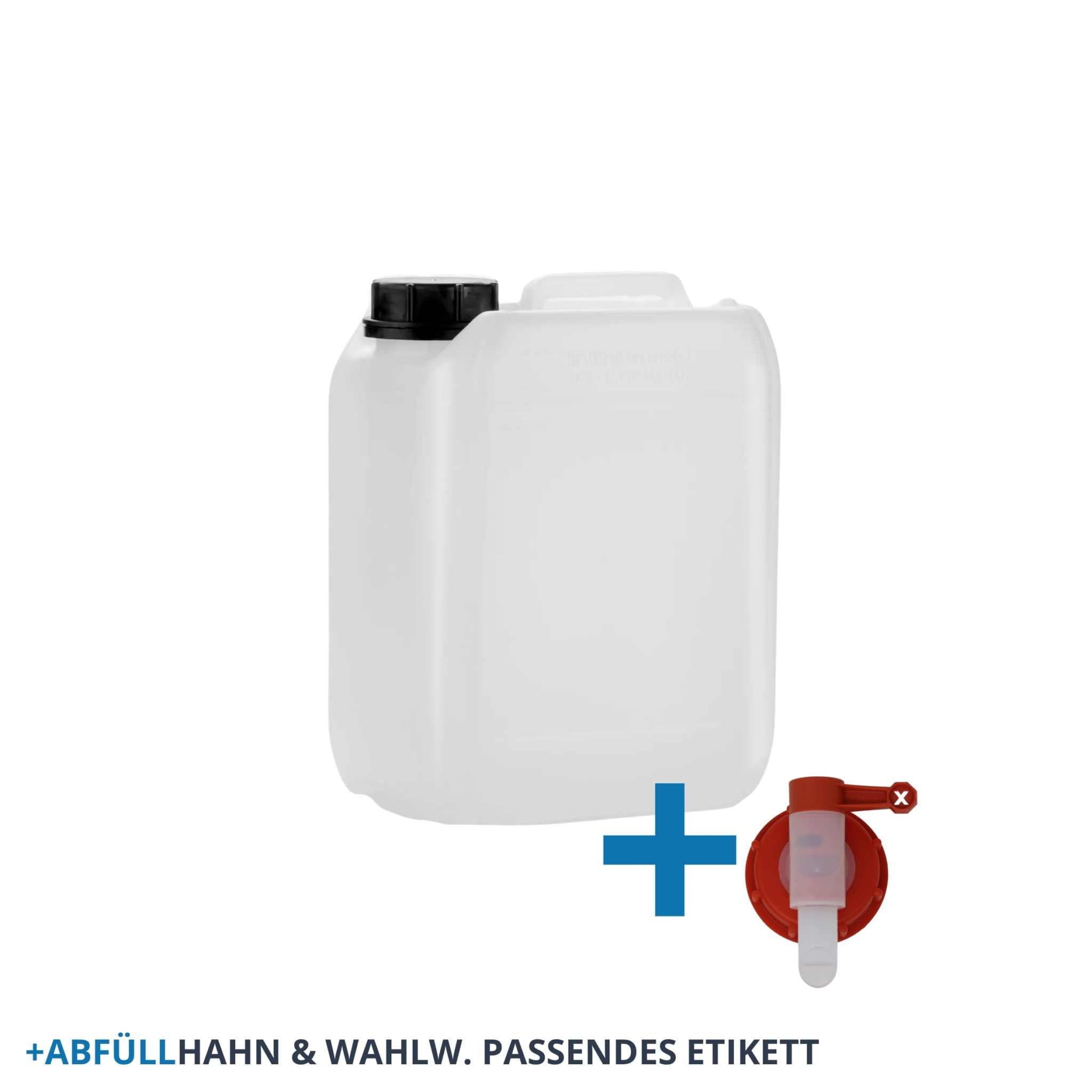 Leerkanister Leergebinde 5 Liter zum Abfüllen mit Abfüllhahn