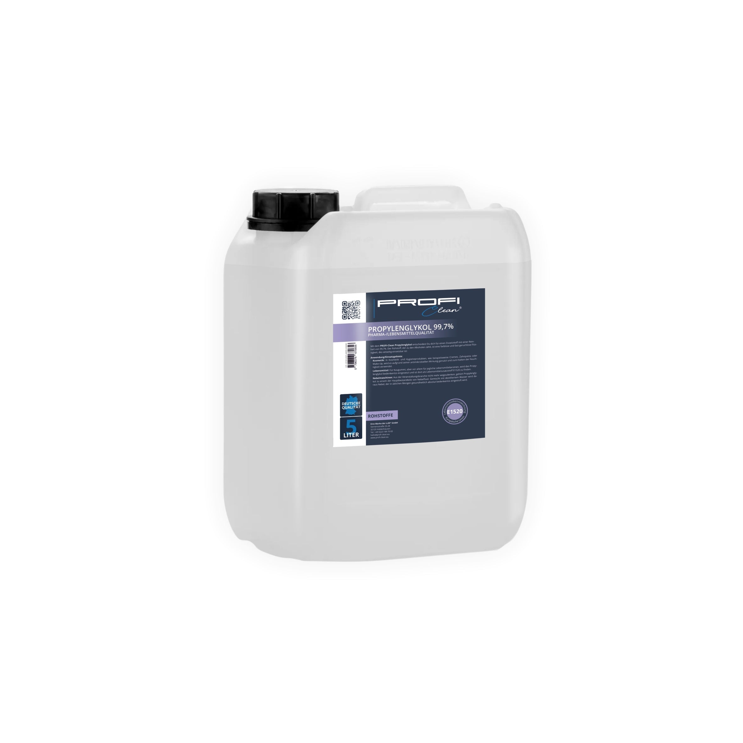 Propylenglykol 99,7% PG E1520 Pharma-/Lebensmittelqualität 5 Liter Kanister