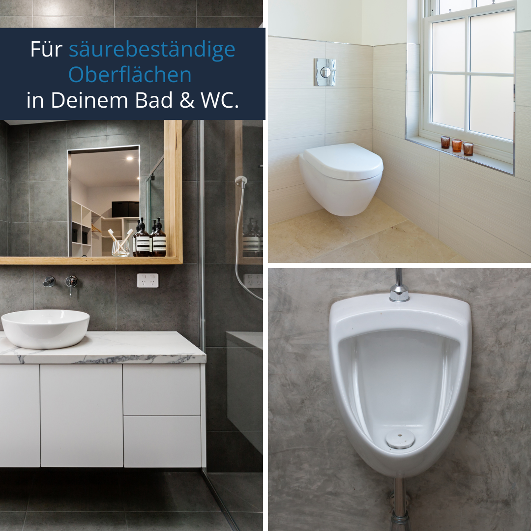 WC Reiniger mit Spritzeinsatz - entfernt Urin/Kalkstein Anwendung