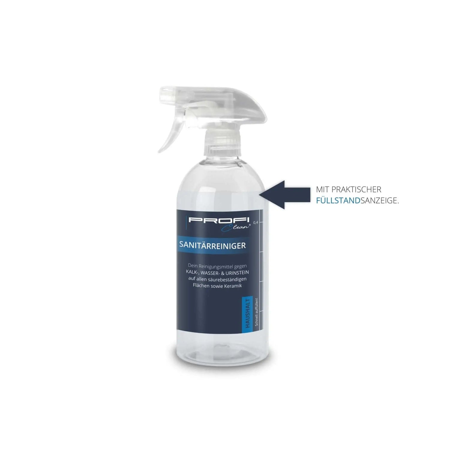 Badreiniger Sanitärreiniger Spray für Bad &amp; WC Konzentrat Flasche