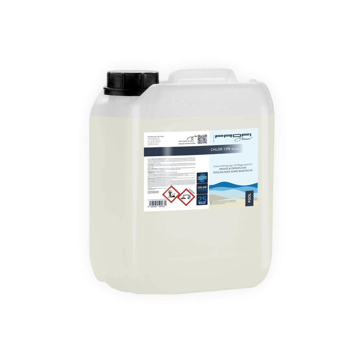 Chlorreiniger 13% Desinfektion Pool Schimmel 25kg – PROFI-Clean