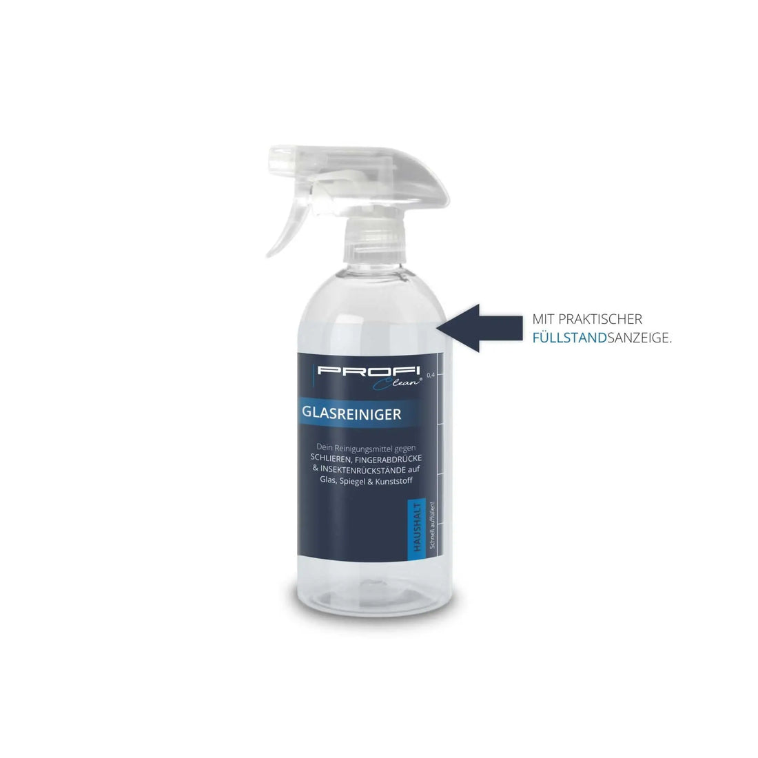 Glasreiniger Spray gebrauchsfertig streifenfrei Flasche