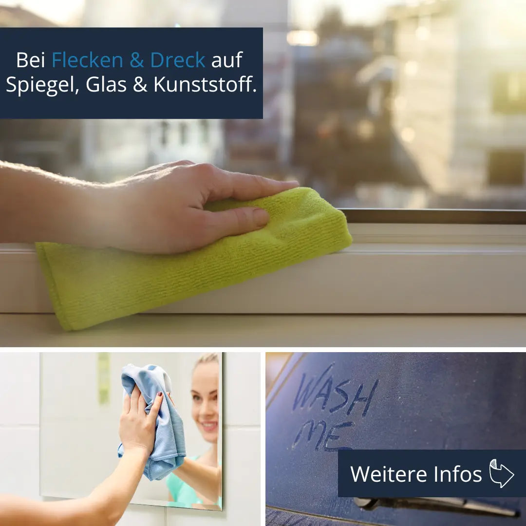 Glasreiniger Spray gebrauchsfertig streifenfrei Anwendung