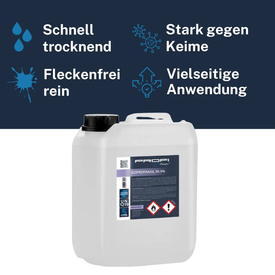 Isopropanol 99,9% Isopropylalkohol Reiniger Profi Ware – PROFI-Clean