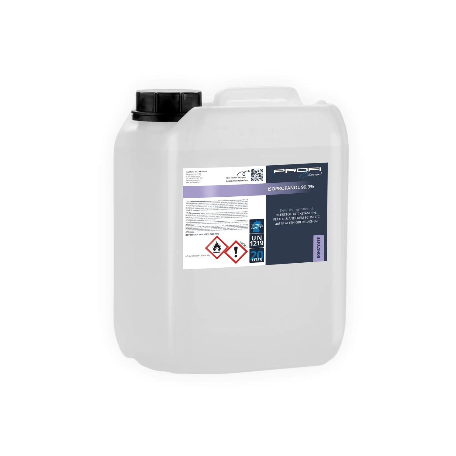 isopropanol aufbewahrung Isopropanol 99,9% Isopropylalkohol Reiniger Profi Ware – PROFI-Clean