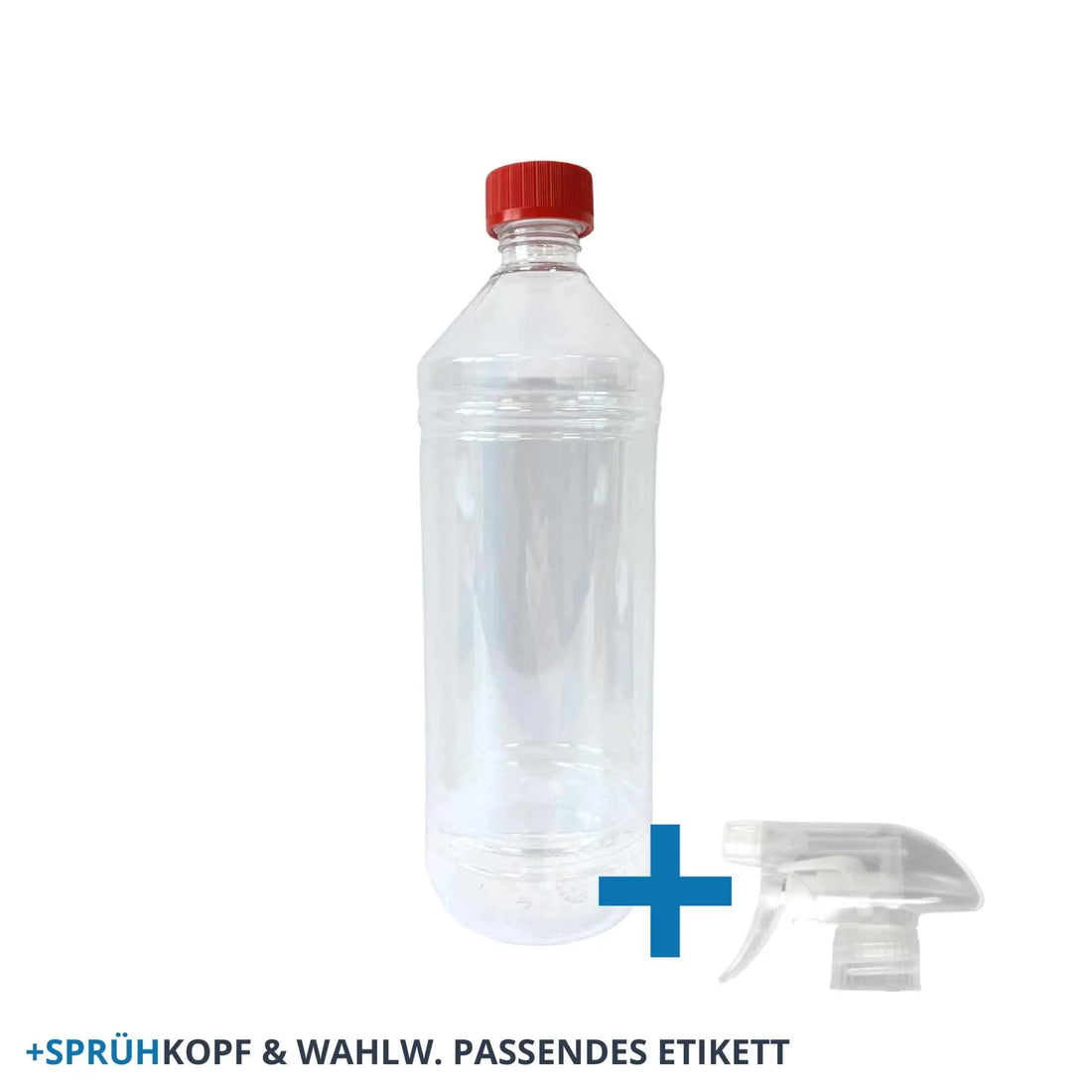 Leerflasche Leergebinde 1 Liter zum Abfüllen mit Sprühkopf